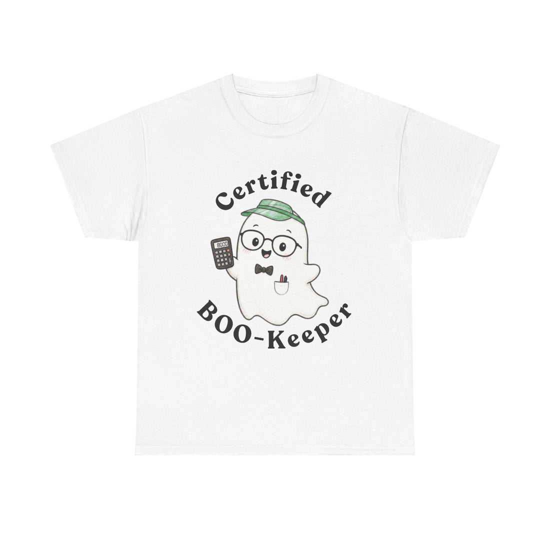 Certified BOO-Keeper T-Shirt — Cute Ghost Halloween Tee for Kids &amp; Adults