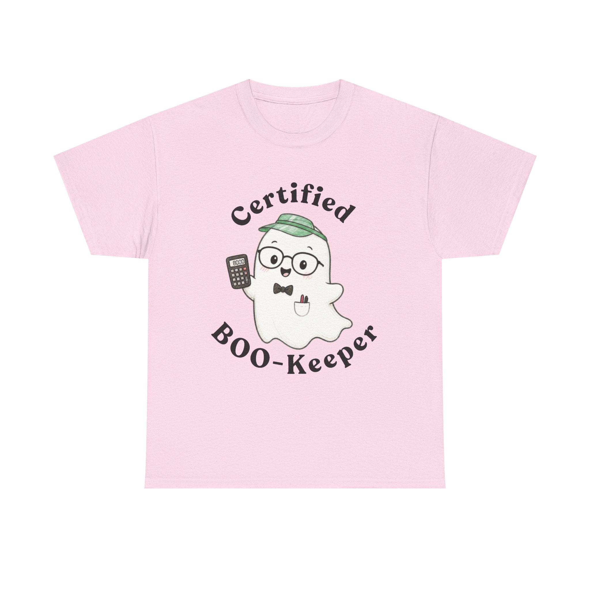 Certified BOO-Keeper T-Shirt — Cute Ghost Halloween Tee for Kids &amp; Adults