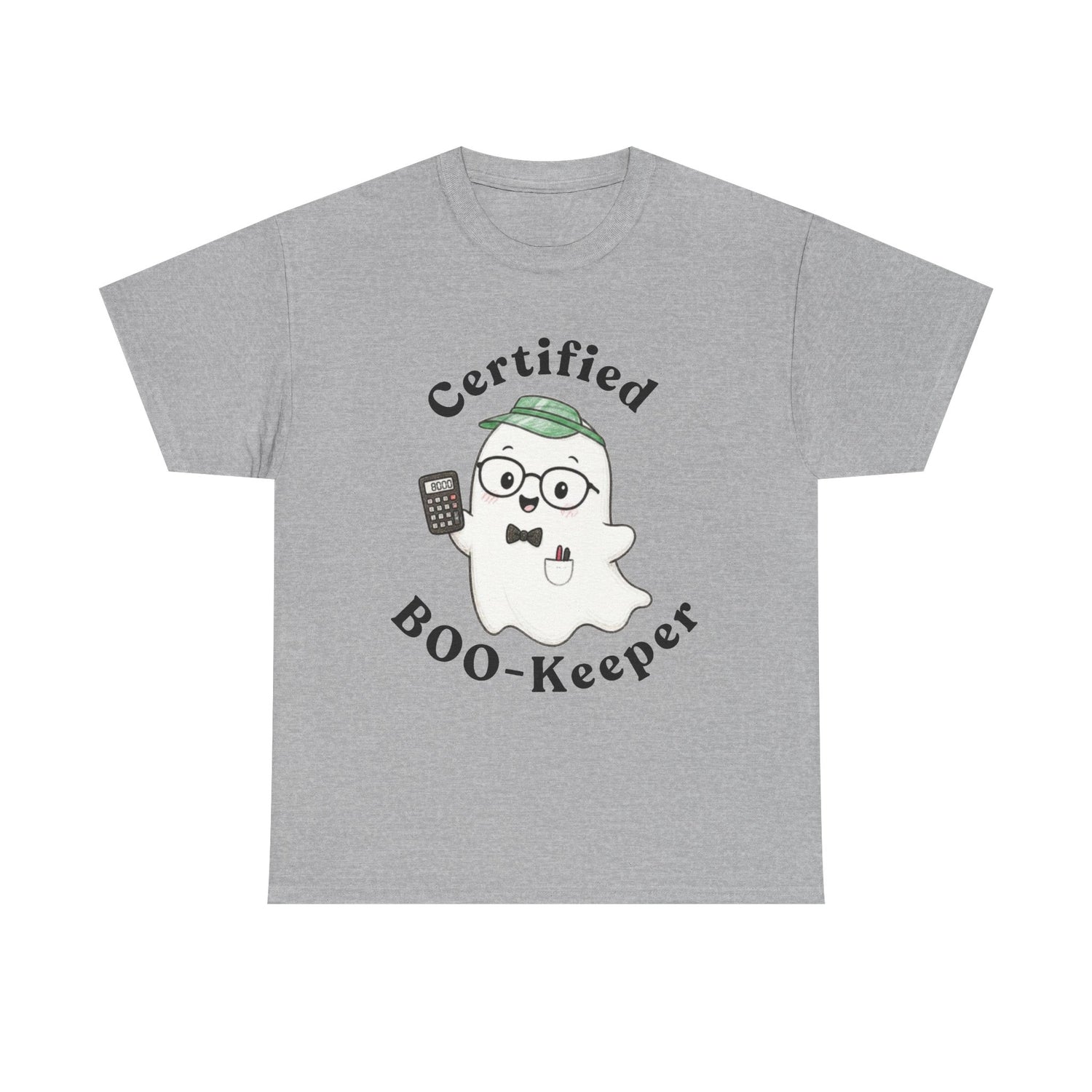 Certified BOO-Keeper T-Shirt — Cute Ghost Halloween Tee for Kids &amp; Adults