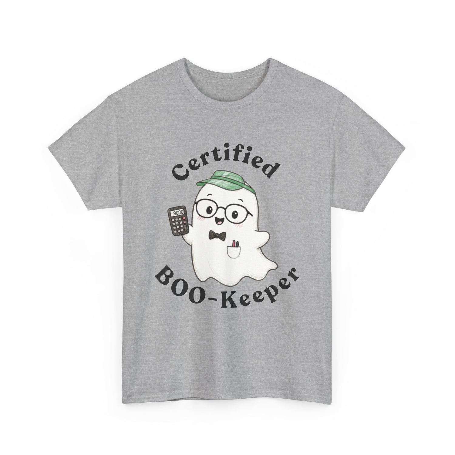 Certified BOO-Keeper T-Shirt — Cute Ghost Halloween Tee for Kids &amp; Adults