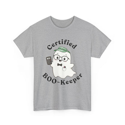 Certified BOO-Keeper T-Shirt — Cute Ghost Halloween Tee for Kids &amp; Adults