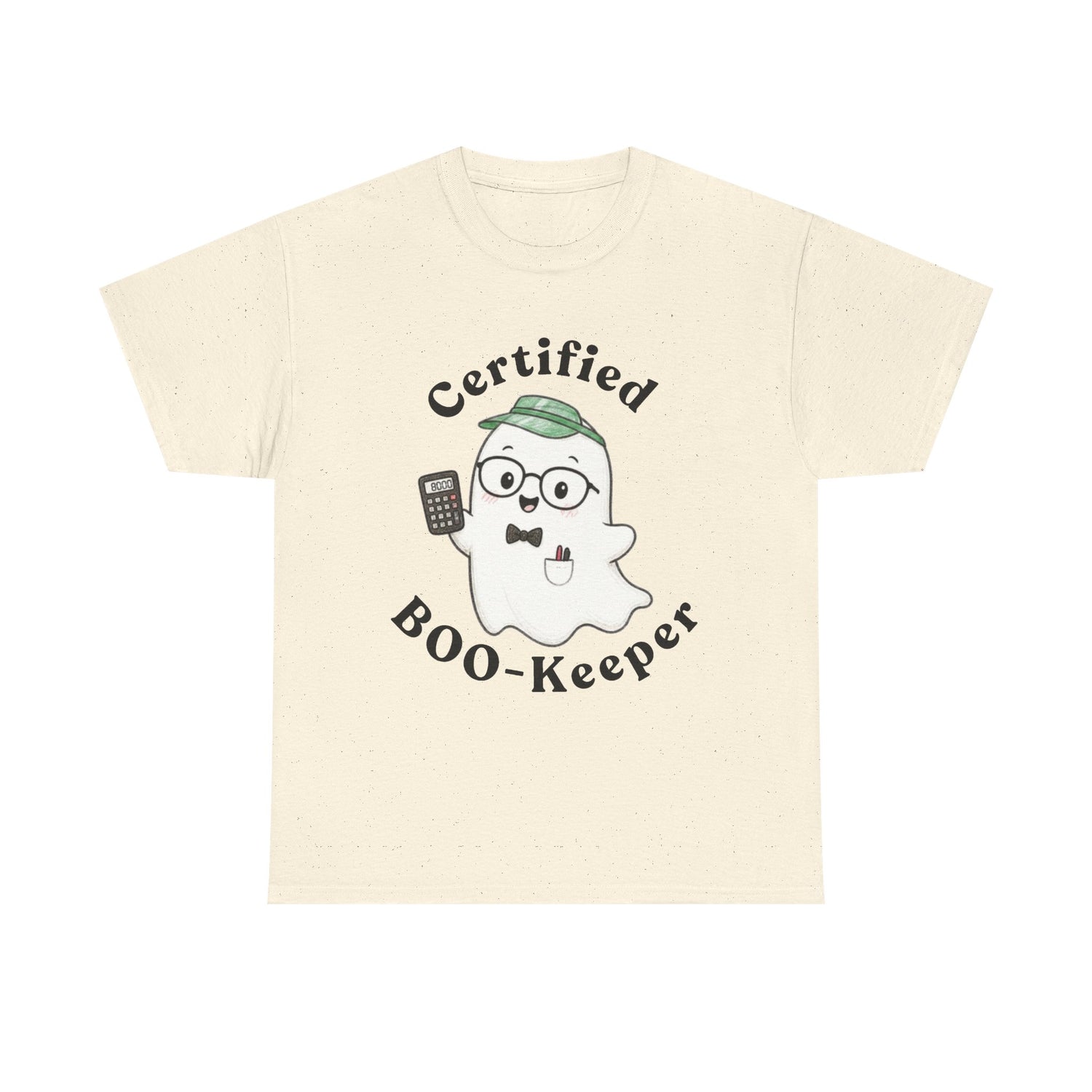 Certified BOO-Keeper T-Shirt — Cute Ghost Halloween Tee for Kids &amp; Adults