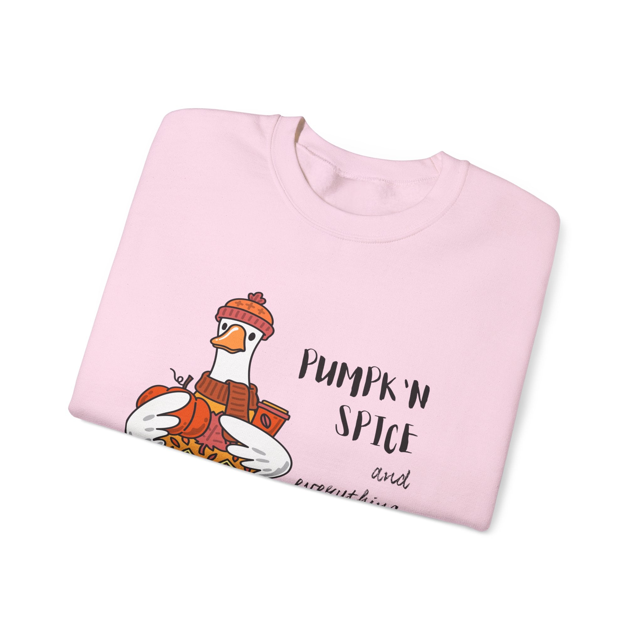 Pumpkin Spice and Everything Nice Shirt, Cute Fall Duck Tee, Cozy Autumn Coffee Lover Gift, PSL Season Sweater Weather Top