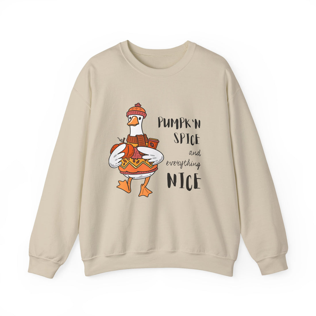 Pumpkin Spice and Everything Nice Shirt, Cute Fall Duck Tee, Cozy Autumn Coffee Lover Gift, PSL Season Sweater Weather Top
