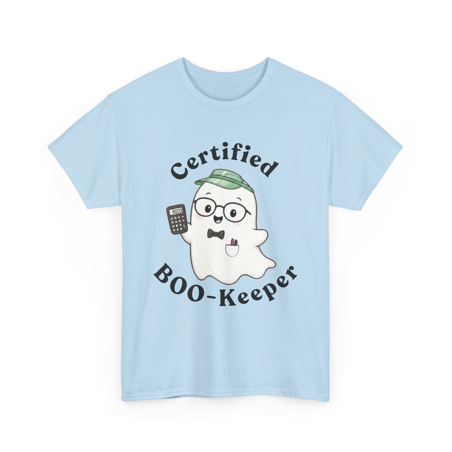 Certified BOO-Keeper T-Shirt — Cute Ghost Halloween Tee for Kids &amp; Adults