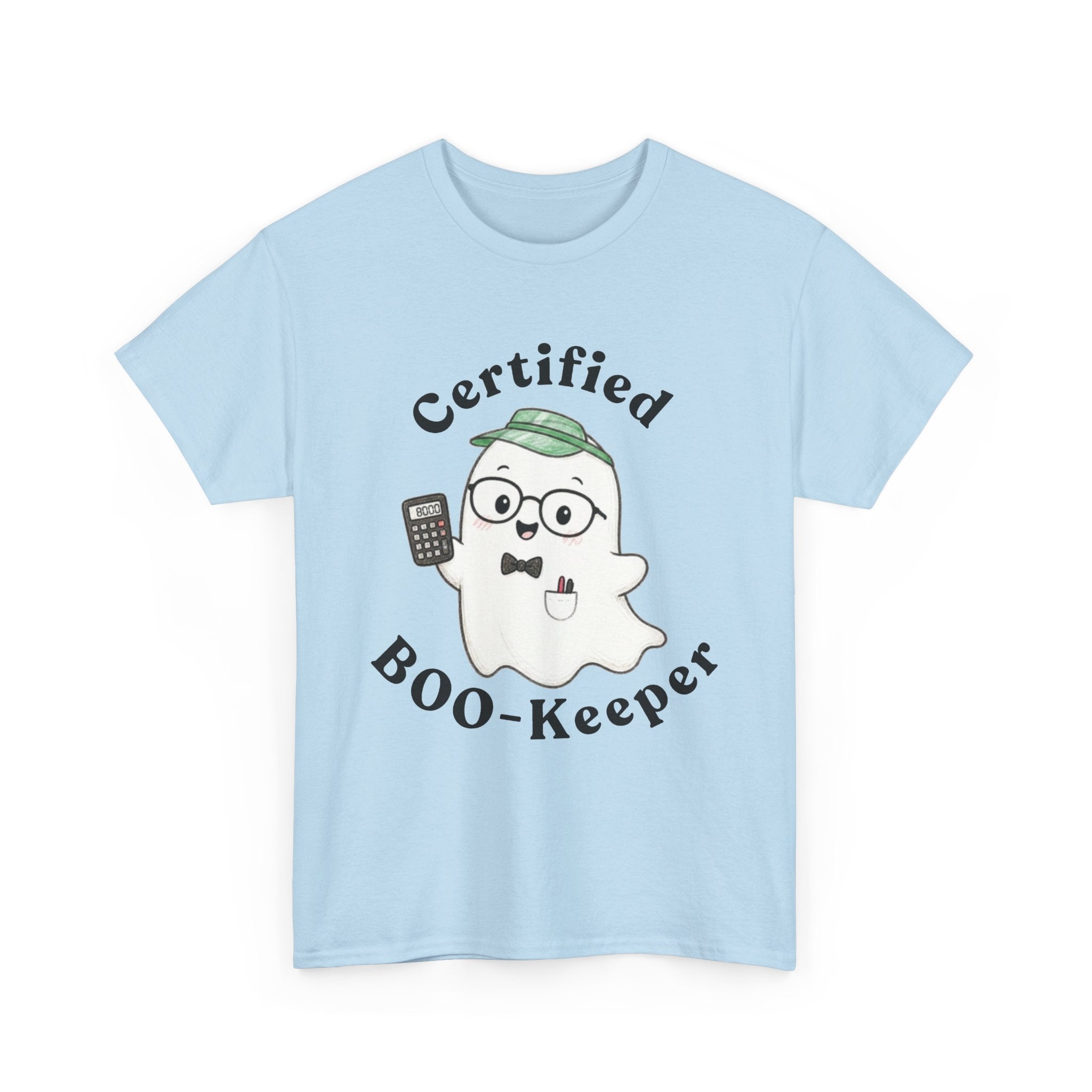 Certified BOO-Keeper T-Shirt — Cute Ghost Halloween Tee for Kids &amp; Adults