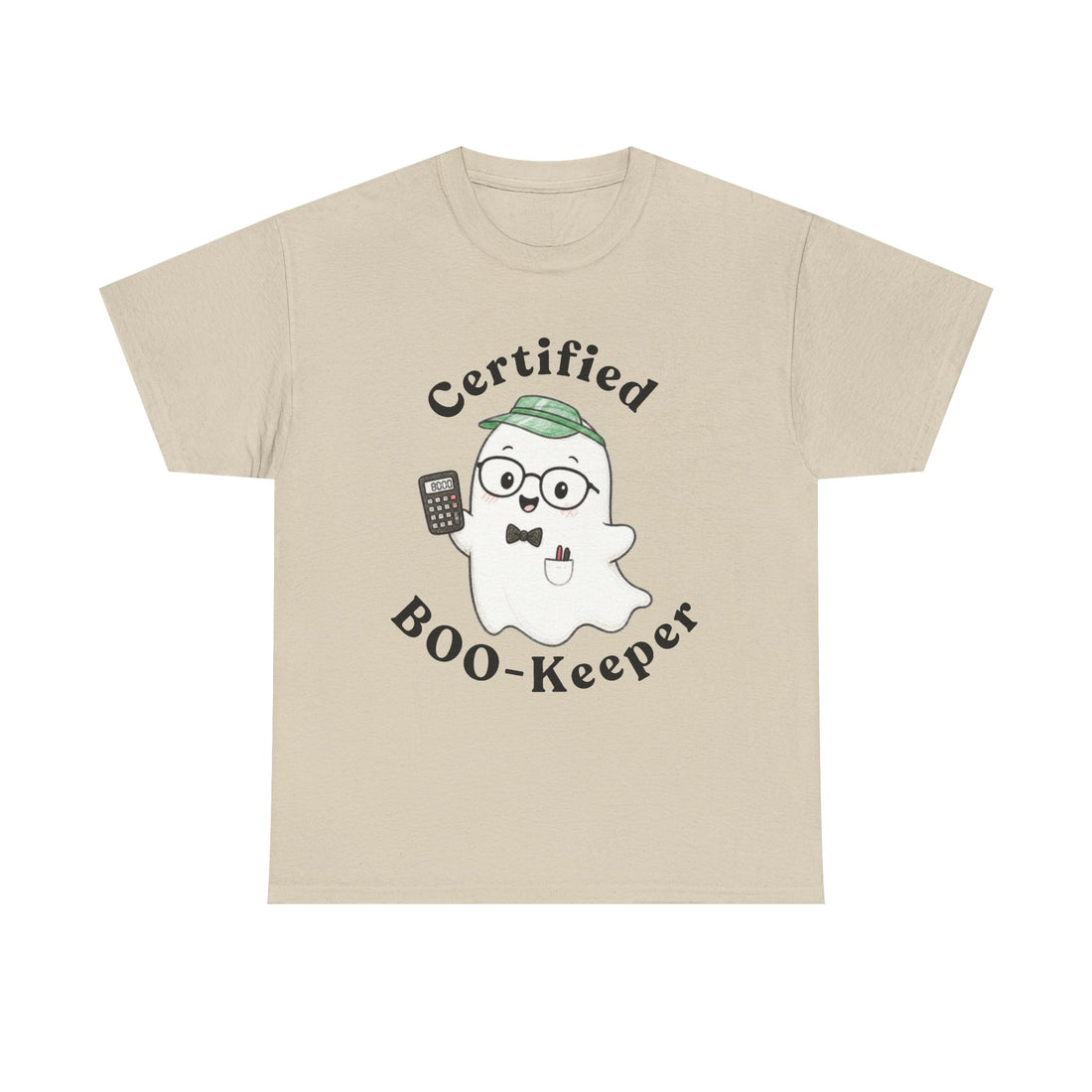Certified BOO-Keeper T-Shirt — Cute Ghost Halloween Tee for Kids &amp; Adults