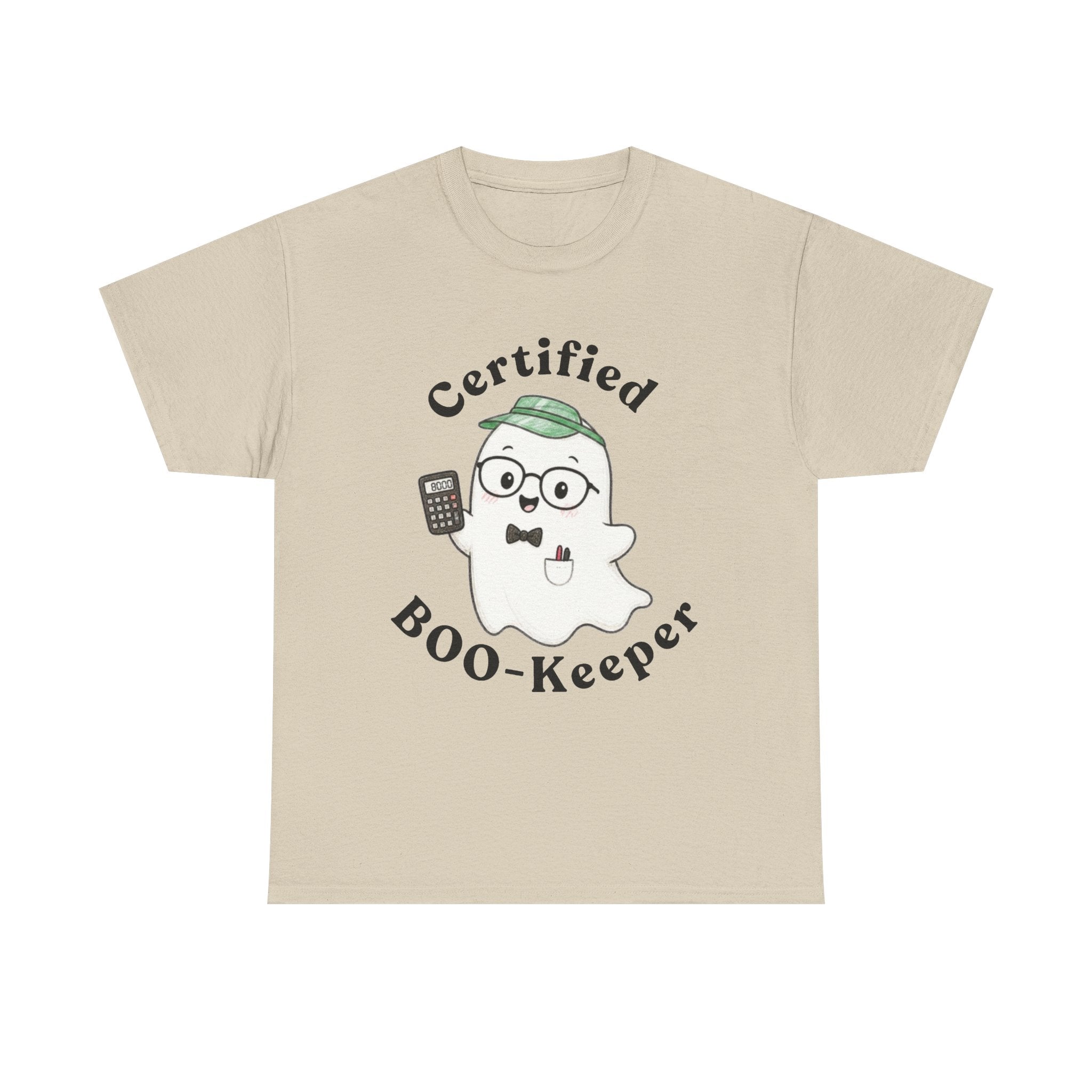 Certified BOO-Keeper T-Shirt — Cute Ghost Halloween Tee for Kids &amp; Adults