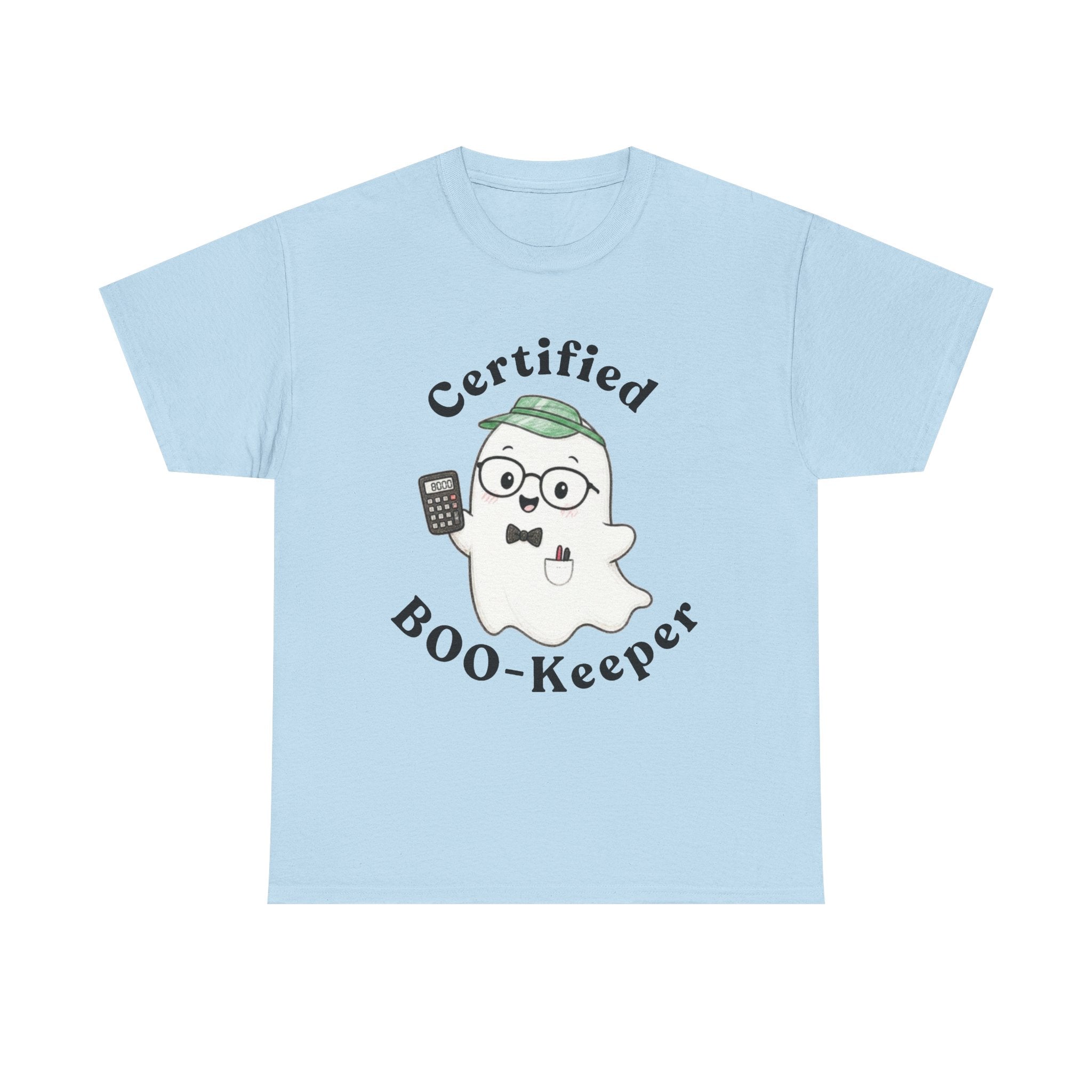 Certified BOO-Keeper T-Shirt — Cute Ghost Halloween Tee for Kids &amp; Adults