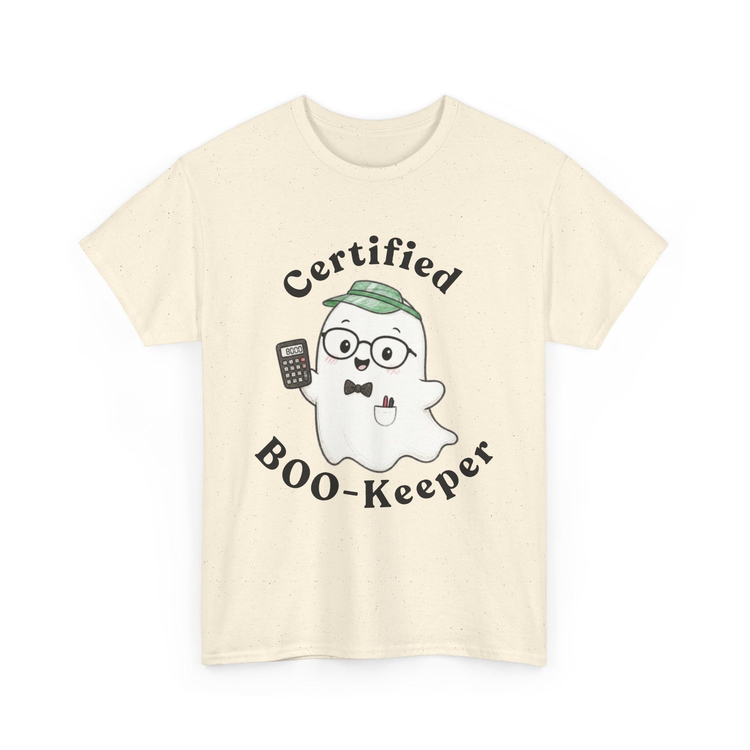 Certified BOO-Keeper T-Shirt — Cute Ghost Halloween Tee for Kids &amp; Adults
