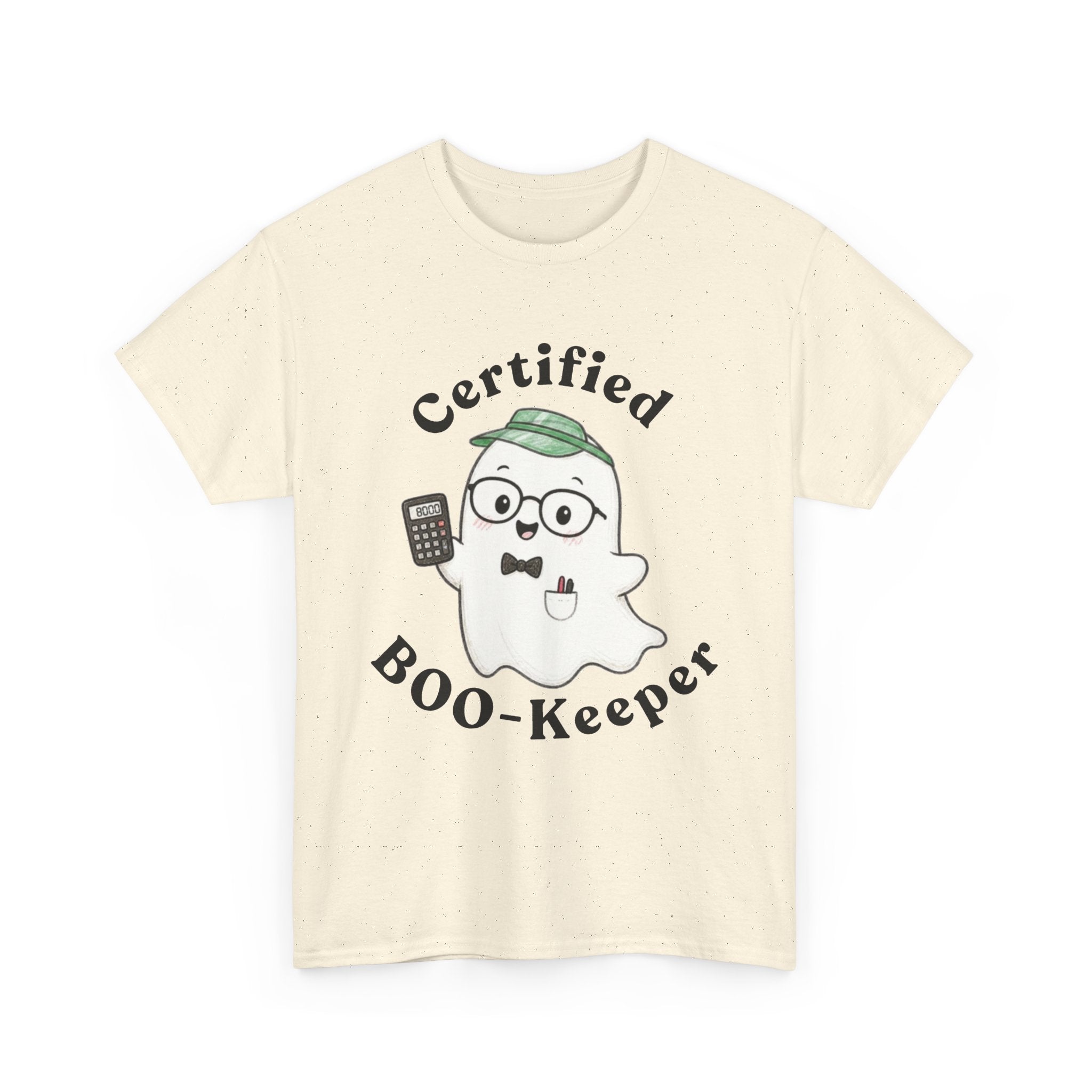 Certified BOO-Keeper T-Shirt — Cute Ghost Halloween Tee for Kids &amp; Adults