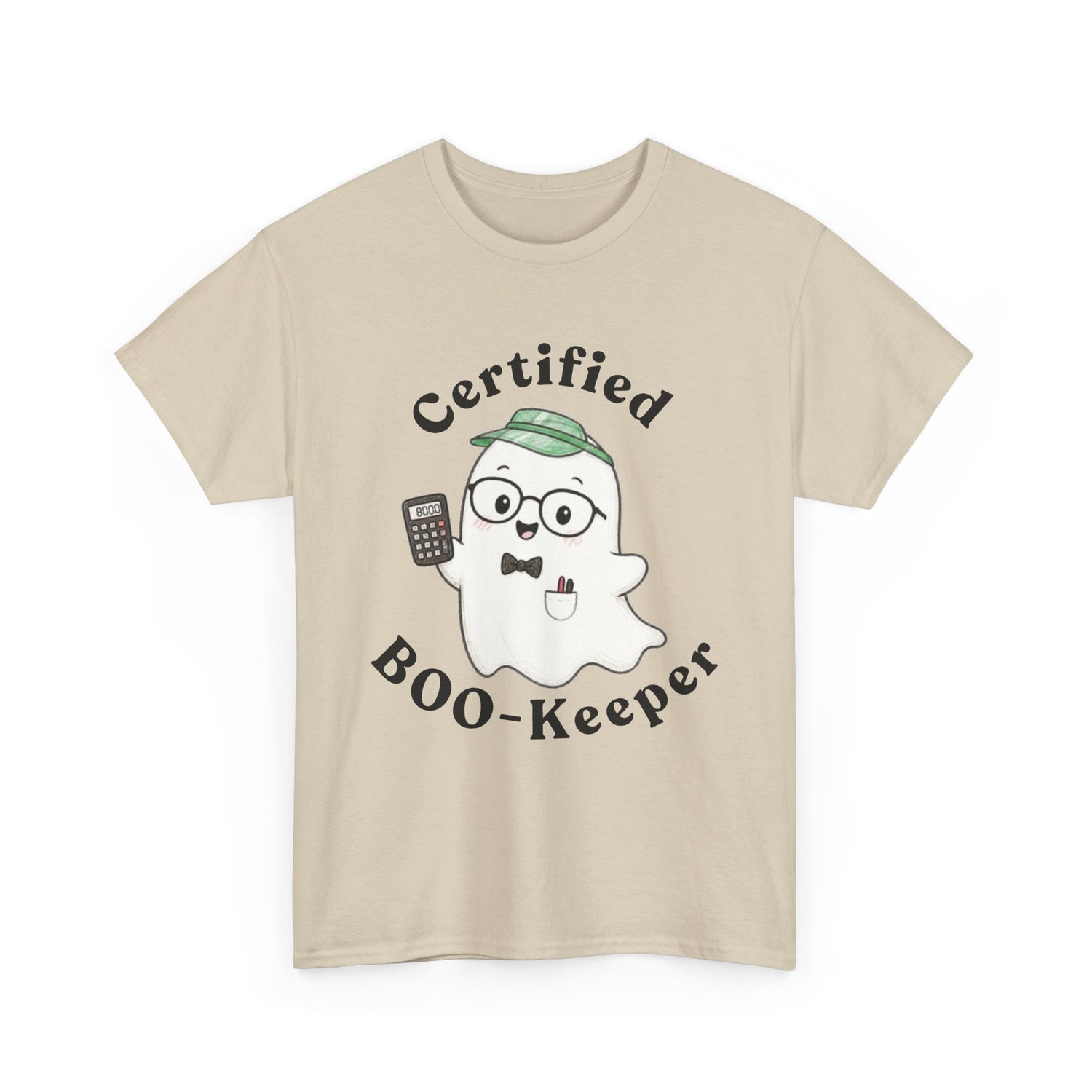 Certified BOO-Keeper T-Shirt — Cute Ghost Halloween Tee for Kids &amp; Adults