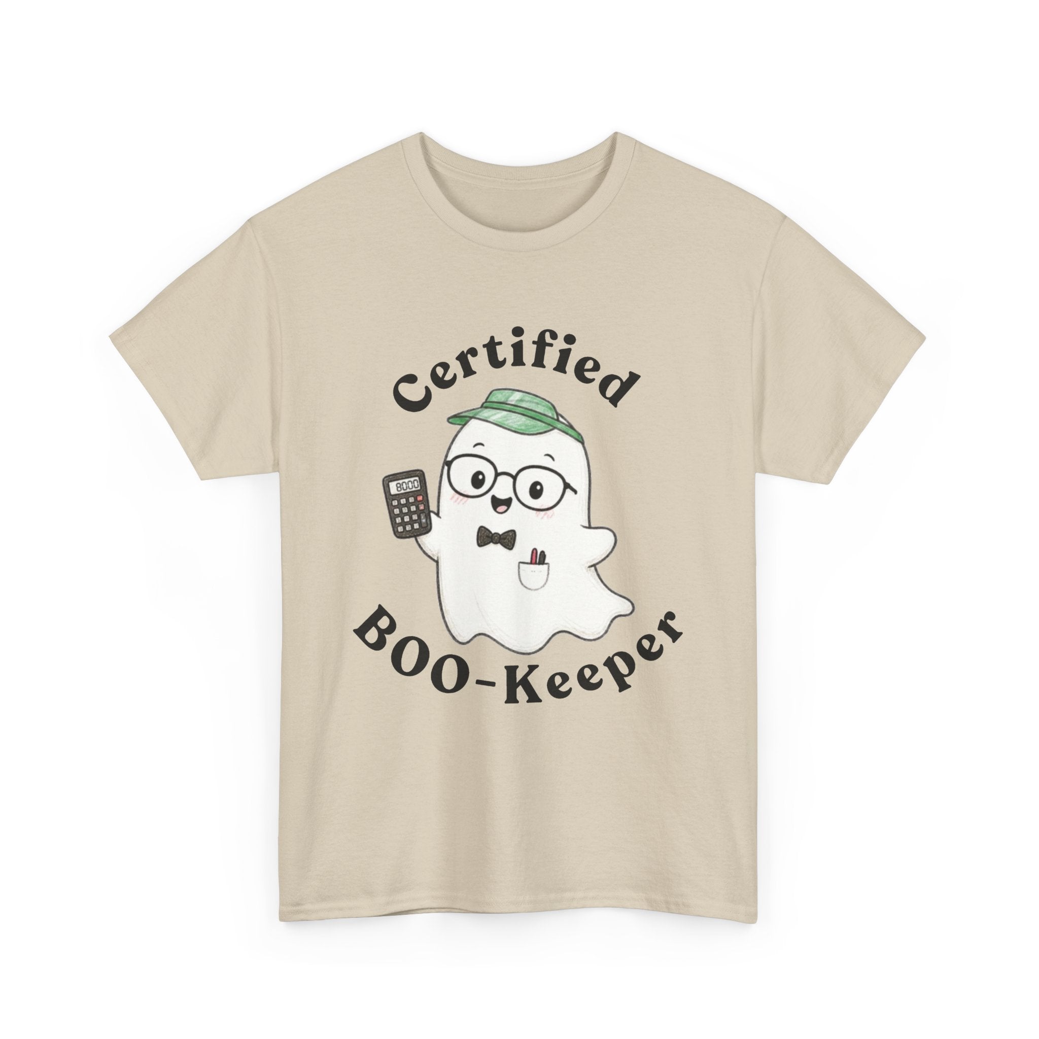 Certified BOO-Keeper T-Shirt — Cute Ghost Halloween Tee for Kids &amp; Adults
