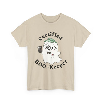 Certified BOO-Keeper T-Shirt — Cute Ghost Halloween Tee for Kids &amp; Adults