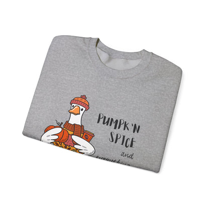 Pumpkin Spice and Everything Nice Shirt, Cute Fall Duck Tee, Cozy Autumn Coffee Lover Gift, PSL Season Sweater Weather Top