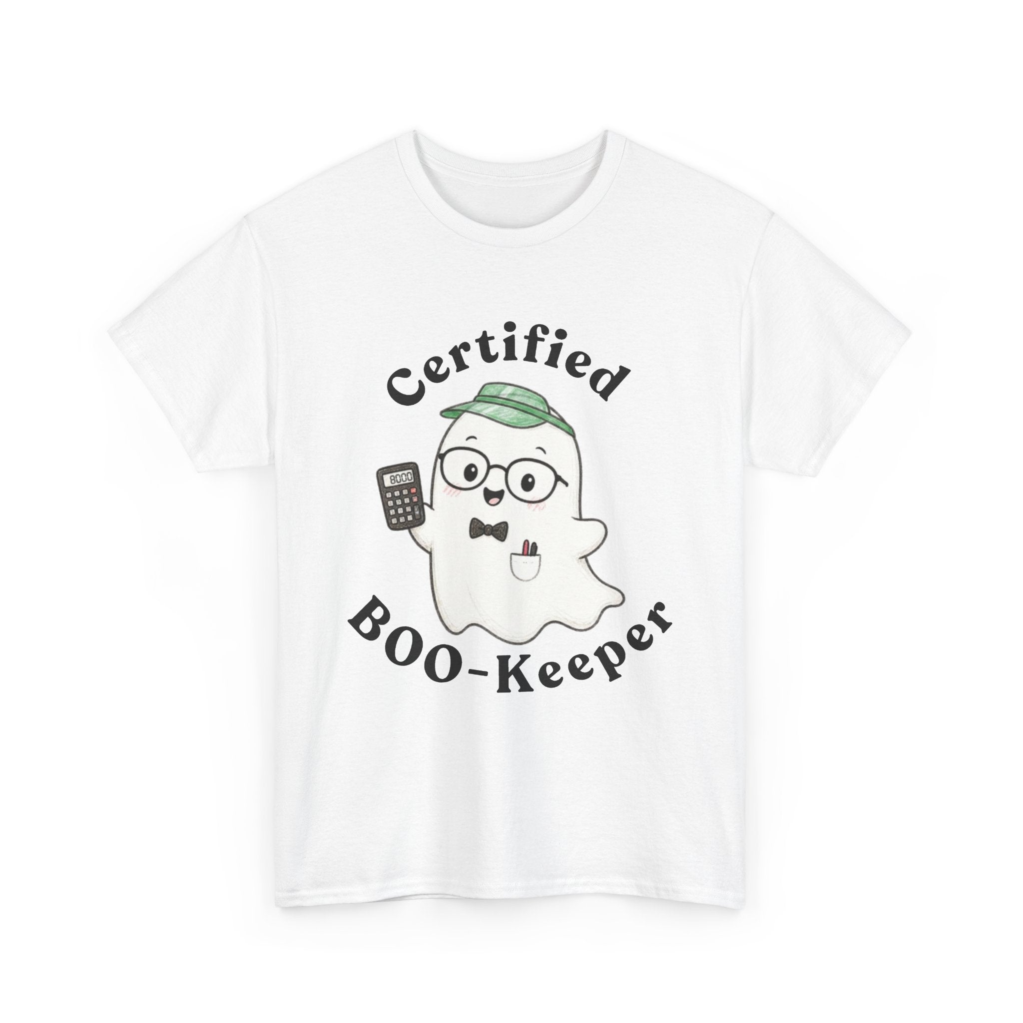 Certified BOO-Keeper T-Shirt — Cute Ghost Halloween Tee for Kids &amp; Adults